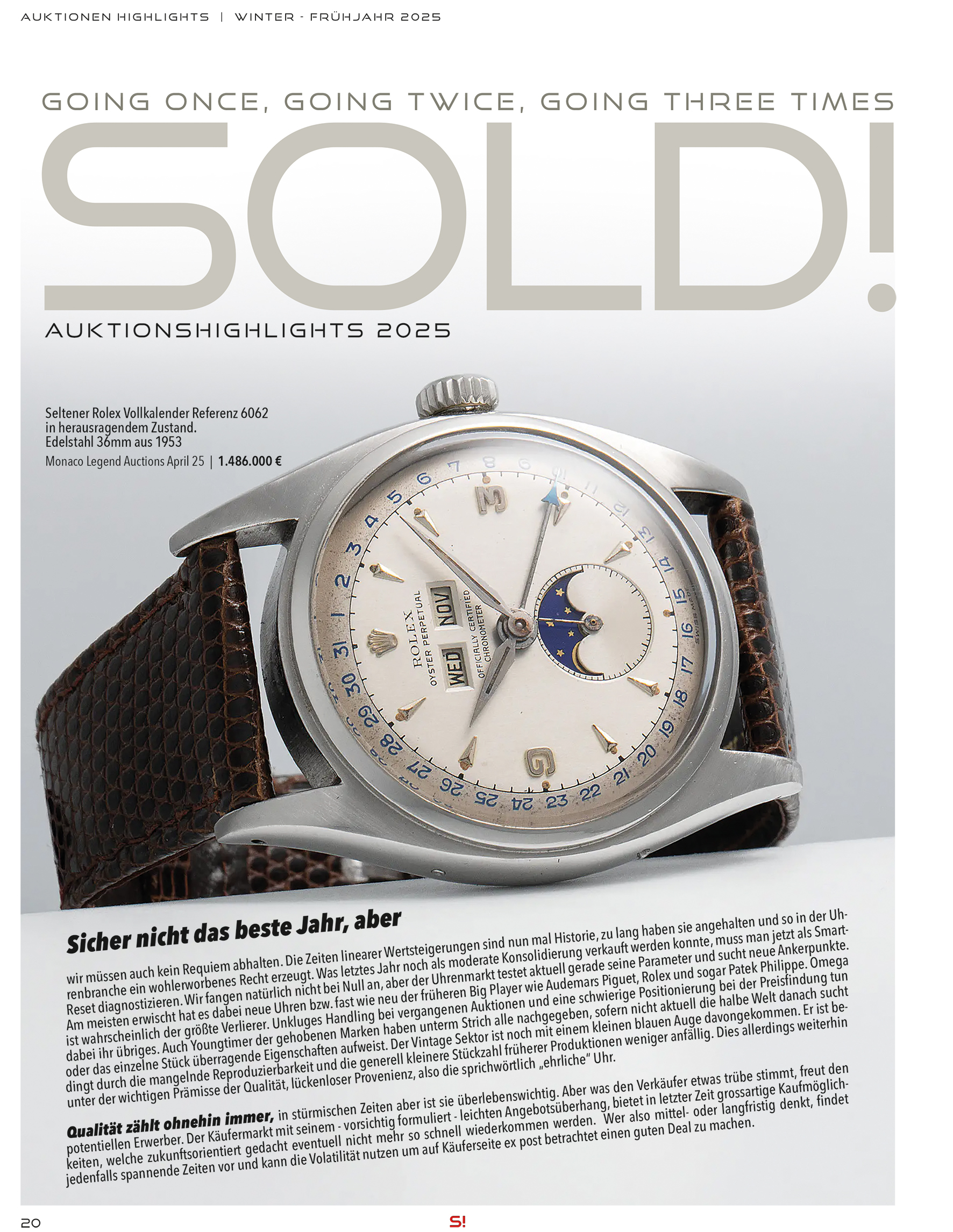 Uhren Exclusiv Sommer 2025