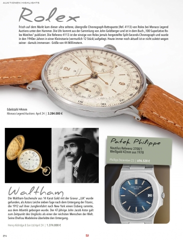 Uhren Exclusiv Sommer 2024