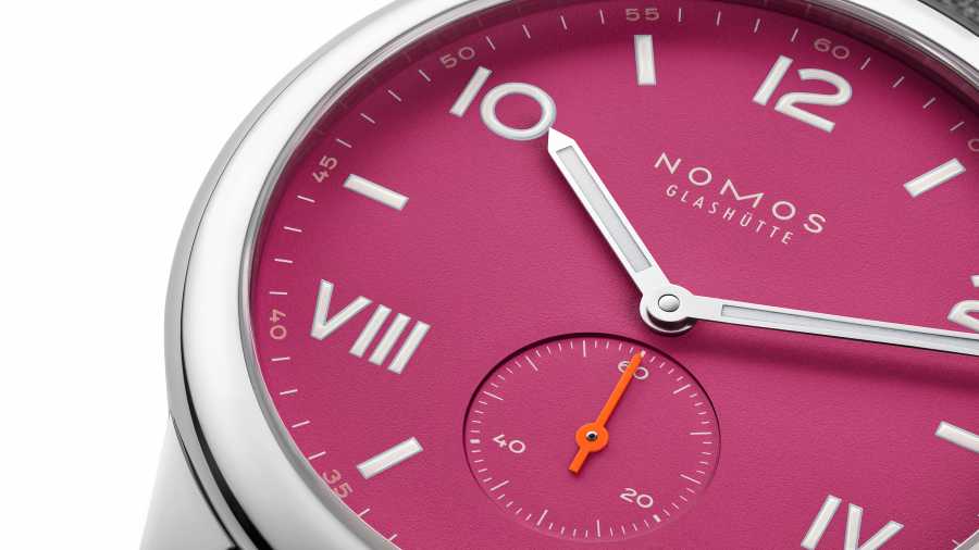 Nomos Glashütte - Deep pink &amp; Blue purple