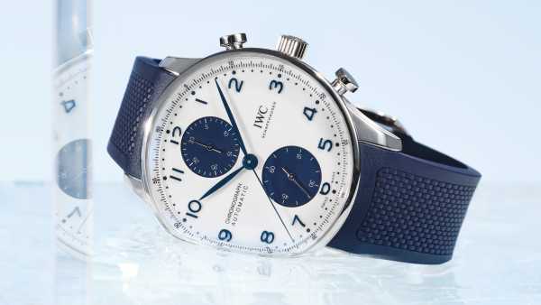 IWC-  Portugieser White &amp; Blue